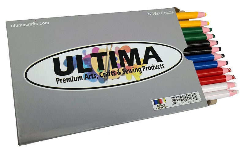 Ultima China Marker â€“ Peel-Off Grease Pencil/Wax Pencil â€“ Leaves Opaque, Easy to Remove Markings on all Glazed, Non-Porous & Polished Surfaces (Assorted) - Image 1